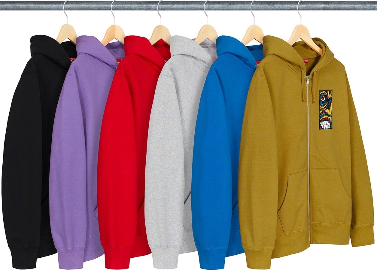 Disturbed Zip Up Hooded Sweatshirt
